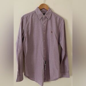 Brand New Ralph Lauren Blue Label Red and White Checkered Shirt